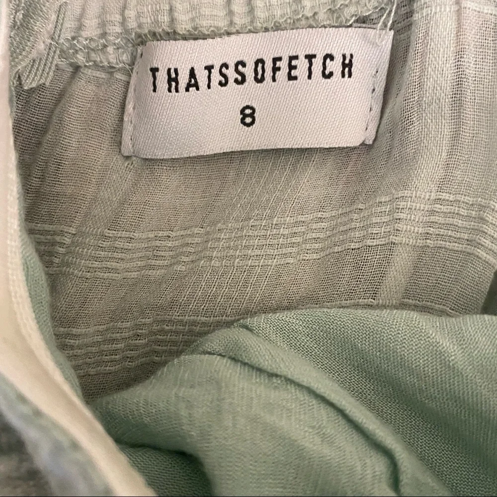 sage green green romper - Picture 6 of 6